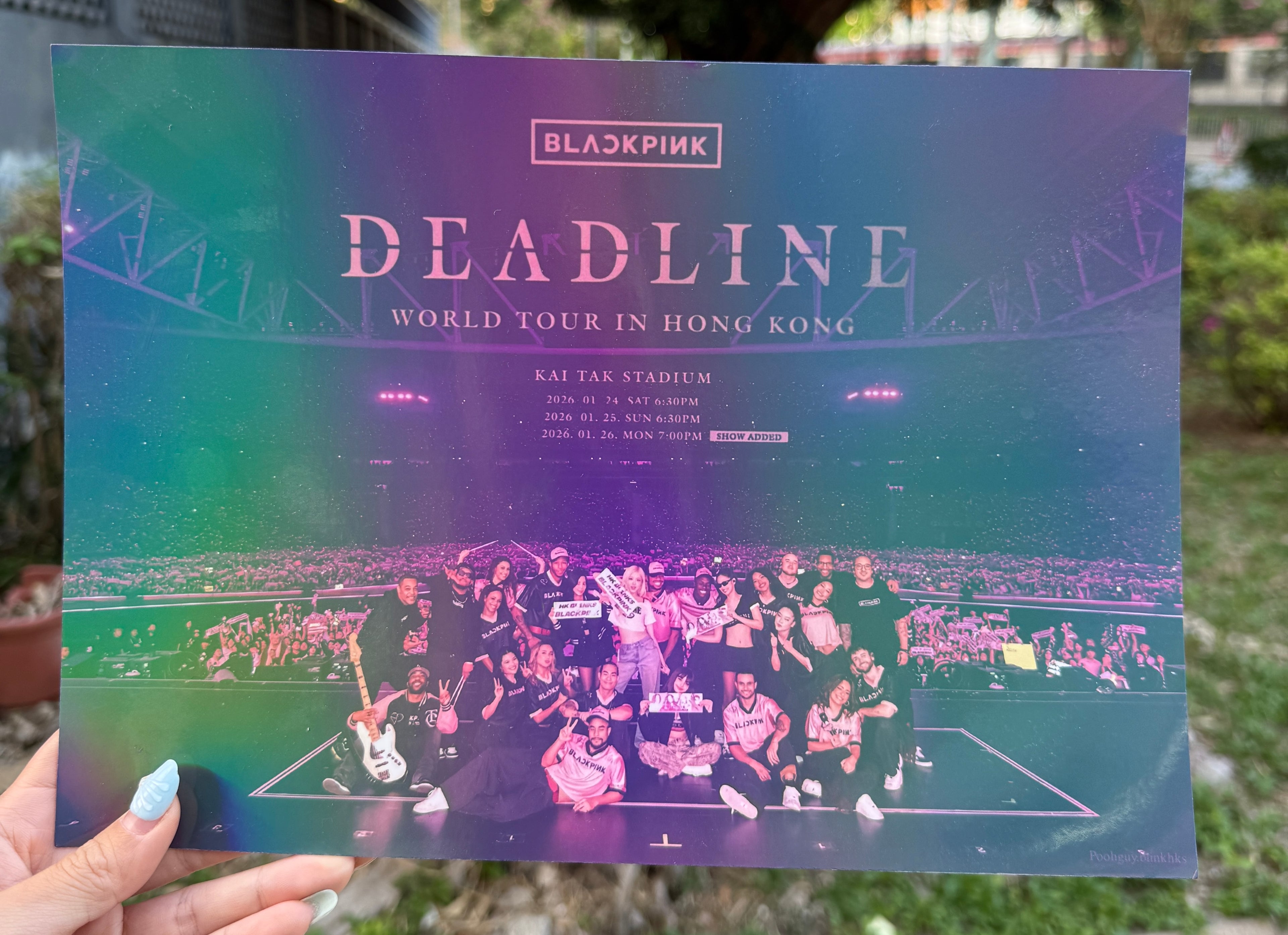 Blackpink 自製應援A4 Poster