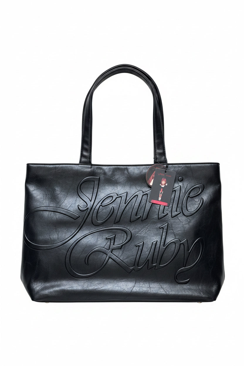 Jennie x Miniso Tote Bag Black 黑色托特包