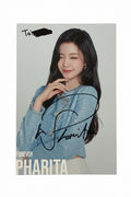 SIGNED Pharita Forever Post Card Japan Fan Sign 簽名明信片