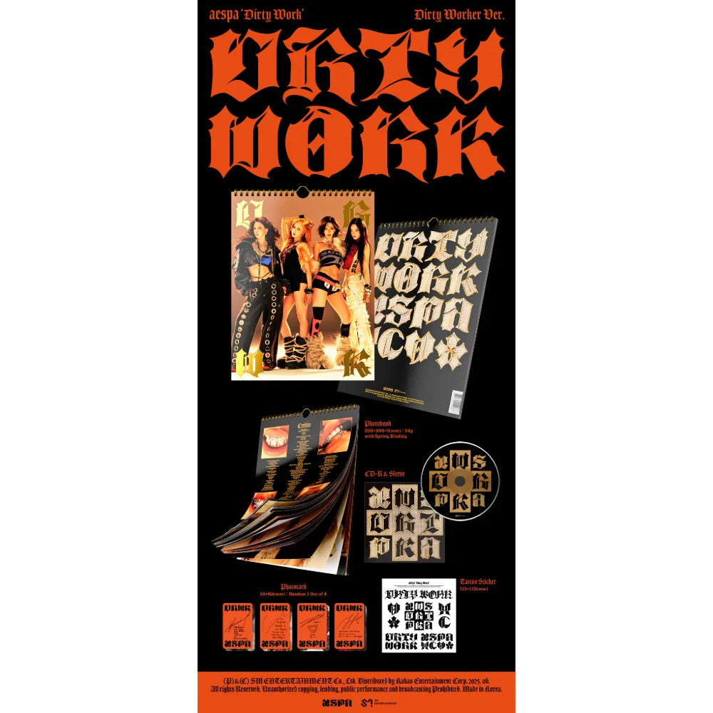 In Stock Aespa Dirty Work Version
