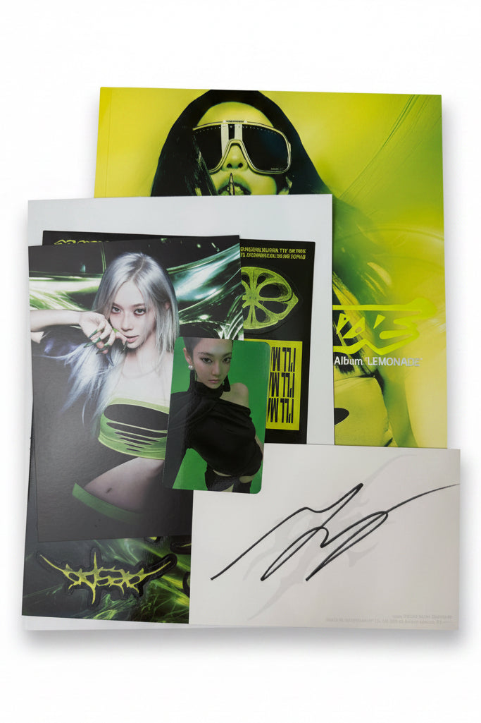 SIGNED Aespa Lemonade Acid Version NINGNING Signed