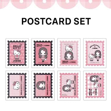 Jisoo x Hello Kitty Postcard Set 明信片套裝