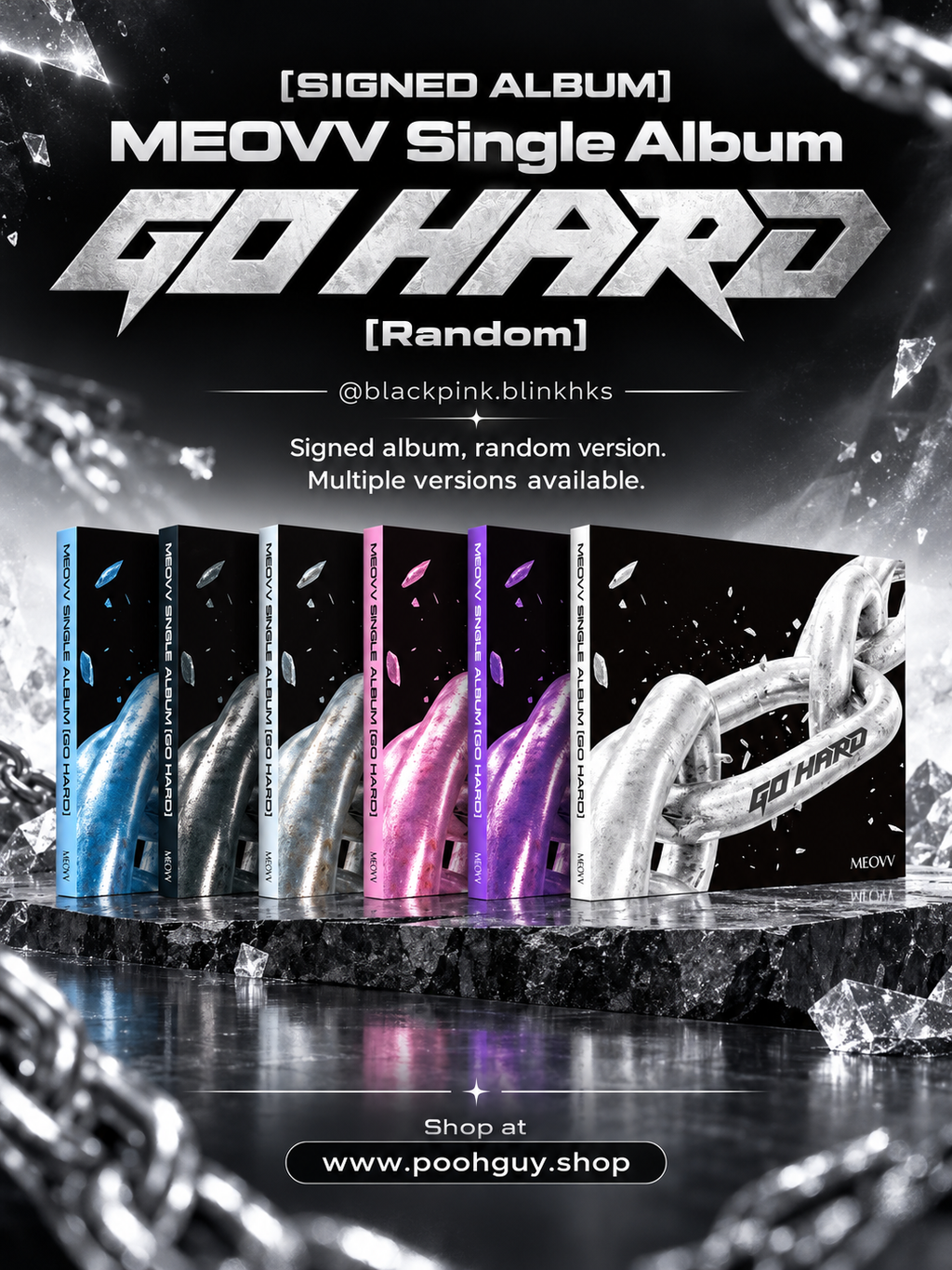 Pre-order MEOVV Go Hard Signed Album Random Version