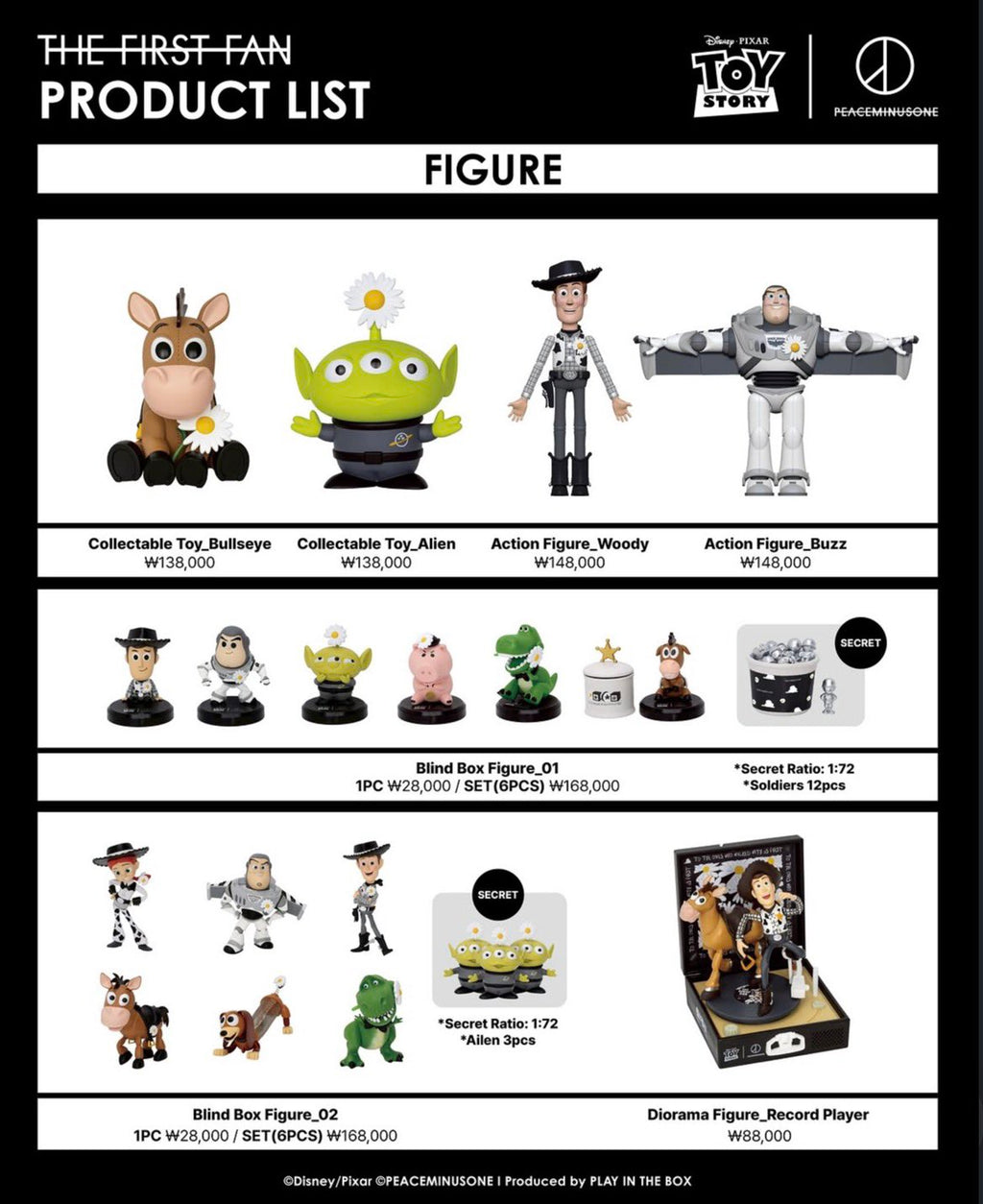 Pre- Order GD x Toy Story The First Fan Figure/ Accessories/ Living/ Stationary 聯名產品
