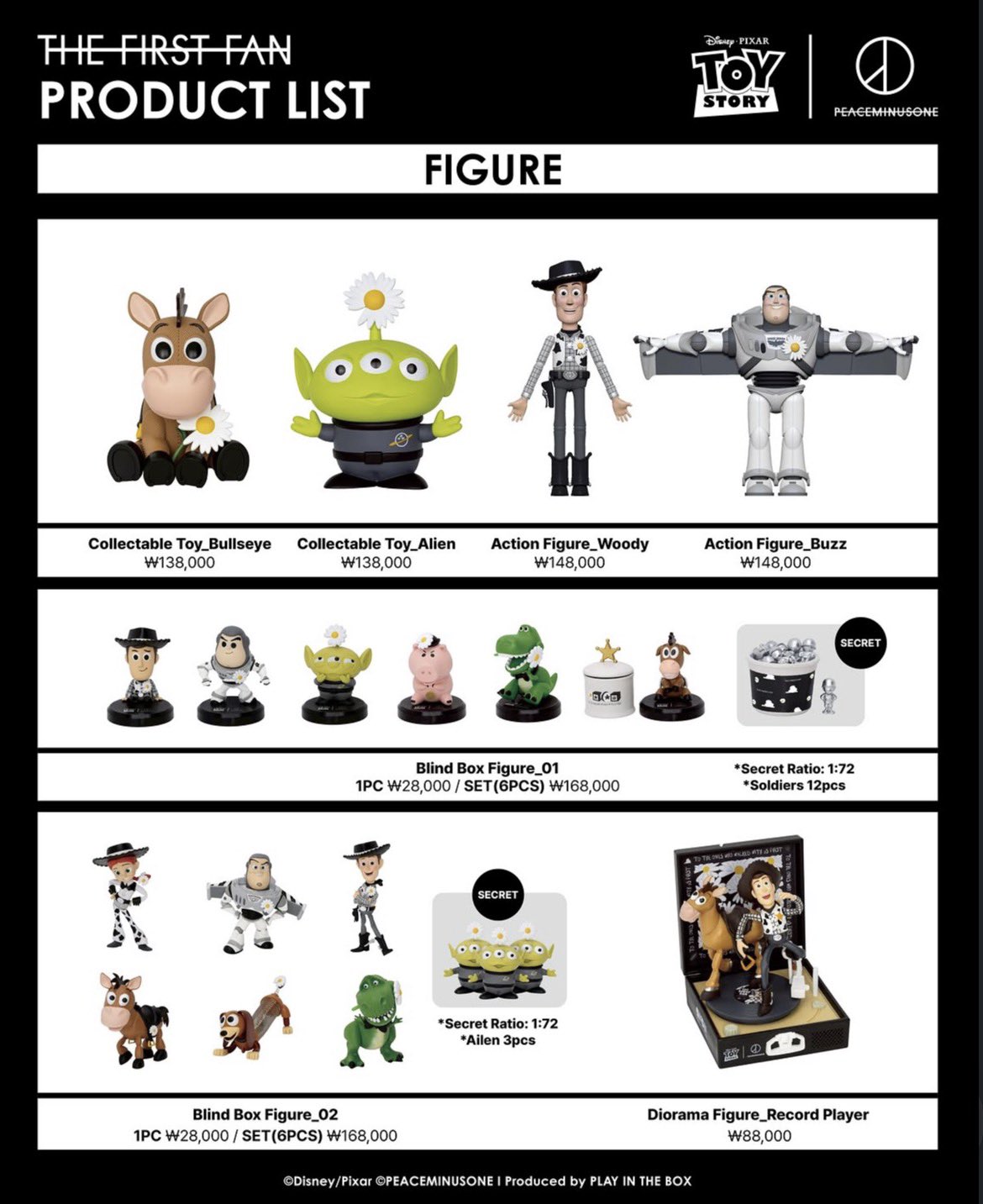 Pre- Order GD x Toy Story The First Fan Figure/ Accessories/ Living/ Stationary 聯名產品